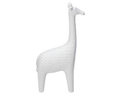 Statuie "Girafa" 28cm, alba, ceramica
