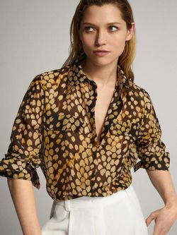 Блуза Massimo Dutti Принт 5129/833/300