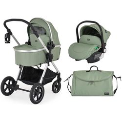 cumpără Сărucior pentru copii Moni Alina Dark Green, 3in1 transformabil în Chișinău 