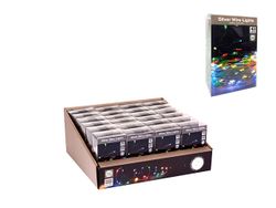 Огни новогодние "Нить" 40microLED разноцв, 3XAA, серебр каб