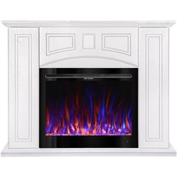 купить Камин электрический ArtFlame Toulouse & Colorado, 1050x1350x320 mm, Alb в Кишинёве 