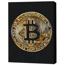 купить Картина по номерам BrushMe BS53975FC 40х50cm (fără cutie) Bitcoin в Кишинёве 