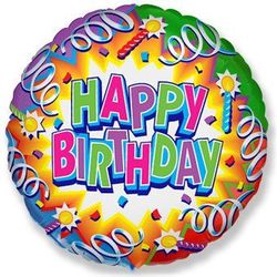 Happy Birthday - Серпантин и Свечи