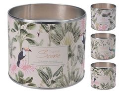 Lumanare aromatizata in borcan metalic 12Х10cm, 3 arome