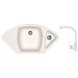 купить Мойка кухонная со смесителем Dr.Gans Gabi + SanDonna F 7103 alb в Кишинёве 