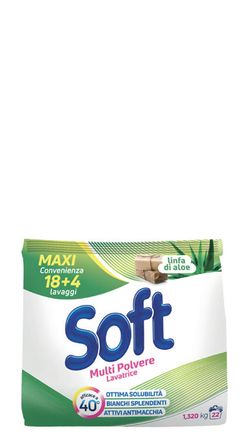 Detergent pudră Soft Aloe 1320gr (22spalari)