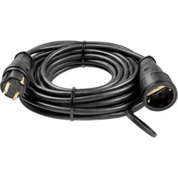 купить Удлинитель электрический TEB Electrik 72346 Prelungitor cu o priza, 25m, 3х1.5mm², 16A, ІР44, negru (800.825.110) в Кишинёве 