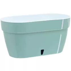 cumpără Ghiveci pentru flori Santino Jardiniera Asti 500 (12L, Nefrit/Alb) în Chișinău 