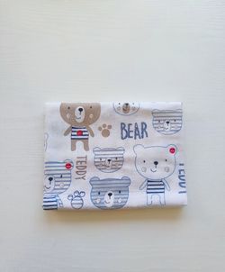 Байковая пелёночка Pampy 100*80 cm Bear