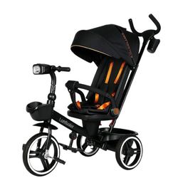 cumpără Bicicletă-cărucior Richi (64637) Tricicleta neagra pentru copii (JTR6200) în Chișinău 