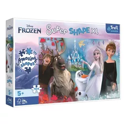 купить Головоломка Trefl 50017 Puzzles - 104 XL - The world of Anna and Elsa is fun / Disney Frozen в Кишинёве 