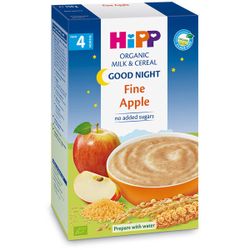 Terci organic Hipp din grâu, orez și măr cu lapte "Noapte bună" (4+ luni), 250gr.