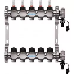 купить Аксессуар для систем отопления Sesta Colector inox pardoseala 10 cai cu debitmetru 1'-3/4 в Кишинёве 
