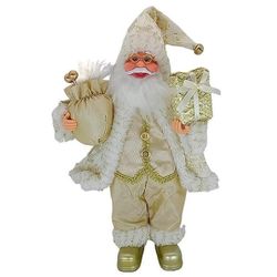 купить Новогодний декор Promstore 20072 Mos Crăciun, 30cm, Golden Christmas cu cadouri в Кишинёве 