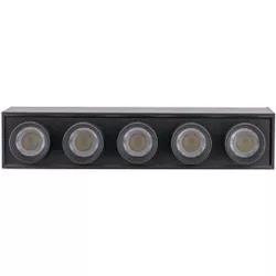 купить Освещение для помещений LED Market Linear Magnetic Spot Light 8W, 4000K, LM-M7105, 4 big spots, Black в Кишинёве 