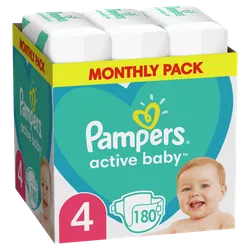Подгузники Pampers Active Baby Maxi Box 4 (8-14 кг), 180 шт.