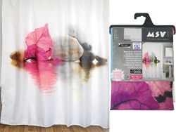 Perdea pentru dus 180X200cm MSV Borneo, poliester