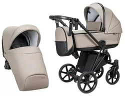 cumpără Сărucior pentru copii Angelina Carucior 2in1 Enigma Eco Leather Beige Ecco-14 în Chișinău 