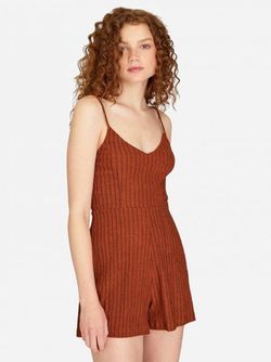 Брюки Stradivarius Коричневый 6355/451/360