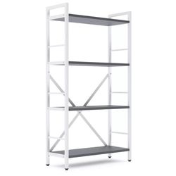 купить Офисный стеллаж Nex Home Raft metalic Loft 1100x600x240mm, 4 polite PAL, White/Anthracite в Кишинёве 