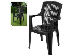Стул пластиковый для террасы 58X45X90cm черный