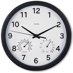 купить Часы Hama 185868 Malta with Thermometer, Hygrometer, No Ticking 25cm в Кишинёве 