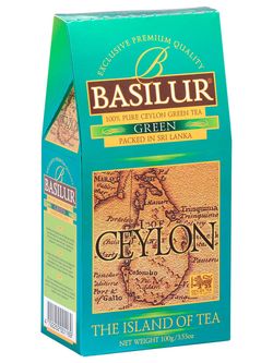 Зеленый чай Basilur Остров чая Цейлон ЗЕЛЕНЫЙ, 100г