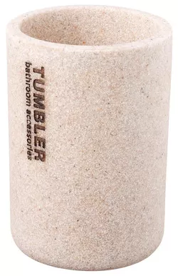 купить Стакан для зубных щёток Bisk 07568 DAKAR bej в Кишинёве 