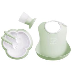 купить Посуда для кормления BabyBjorn 070061A Set pentru alimentatie Powder Green в Кишинёве 