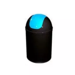 cumpără Coș de gunoi Bisk 07548 5L, negru, capac albastru, PP în Chișinău 