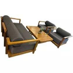 cumpără Mobilier pentru grădină SunYard Set Tibet (canapea tripla, 2 fotolii, masuta) în Chișinău 