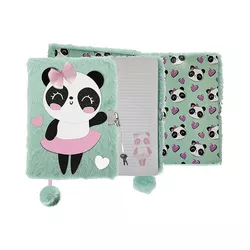 cumpără Carnet St.RIGHT 57887 Agenda cu lacat, A5, 96foi, 3D Panda ballerina, coperta plus în Chișinău 