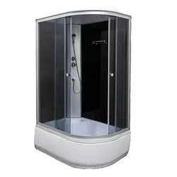 cumpără Cabină de duș Linia H2O Delia 1200x800x2150 /400 4 мм левосторонняя прямоугольная-асимметричная în Chișinău 