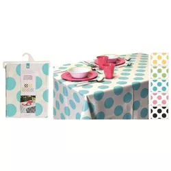 купить Домашний текстиль Excellent Houseware 36361 Скатерть 150x220cm цветной горох в Кишинёве 