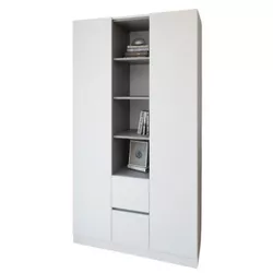 купить Шкаф Smartex (15825) N14 120cm Alb+Grafit в Кишинёве 