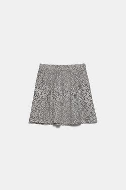 Юбка ZARA Бежевый с принтом 5644/412/051