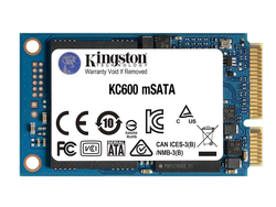 .mSATA SSD  512GB Kingston KC600 [R/W:550/500MB/s, 90K/80K IOPS, 300TBW, 1M MTBF, 3DTLC]