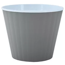 cumpără Ghiveci pentru flori Aleana 114034 Ibis cu fund dublu 15,7x13,0cm, cacao/white în Chișinău 