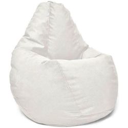 купить Кресло-мешок BeanBag BM5975, Кресло Груша из велюра Maserrati, XL, белый в Кишинёве 