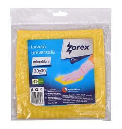 Lavetă microfibră Zorex Clasic, galbenă, 1 buc / set
