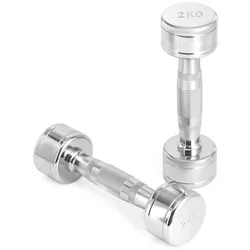 купить Гантель LiveUp 49383 Gantere Chrome Dumbbell 2.0kg, MDPO2017/02/SR в Кишинёве 
