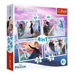 купить Головоломка Trefl 34398 Puzzles 4in1 Disney Frozen 2 в Кишинёве 