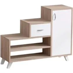 купить Полка для обуви Trendy Retro, Pinul AtlanticAlb, 90x77x33cm в Кишинёве 