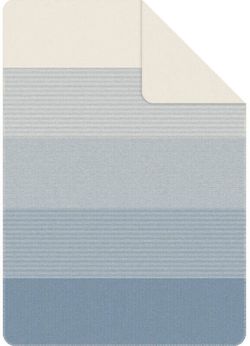 cumpără Textile de casă Ibena 2296/600 Jacquard Baumwolldecke Salerno mith GOTS Zertifikat Blue/ivory în Chișinău 