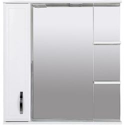 купить Зеркало для ванной Bayro Allure 800x750 левый белый мат в Кишинёве 
