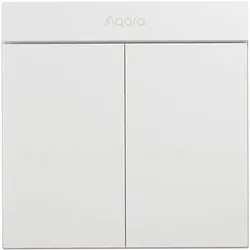 купить Выключатель электрический Aqara by Xiaomi ZNQBKG25LM White H1M - 2 клавиши (c нулём) квадратный подрозетник в Кишинёве 