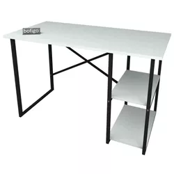 купить Офисный стол Bofigo 2 отделения, металл 120x60 см, Белый (20-02-01) в Кишинёве 