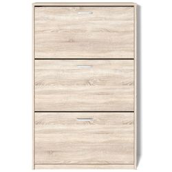 купить Полка для обуви Fabrik Home Тумба для обуви 3 дверцы /800 дуб сонома в Кишинёве 
