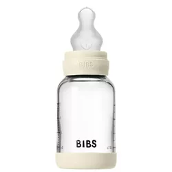 купить Поильник BIBS 50191216 Biberon din sticla anticolici Ivory cu tetina din silicon 0+ luni, 120ml в Кишинёве 
