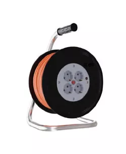 купить Удлинитель электрический TEB Electrik 72349 Prelungitor cu tambur, 25m, 4 prize, 3x1.5mm² 9A, protecție la suprasarcină, ІР44 (310.025.401) в Кишинёве 